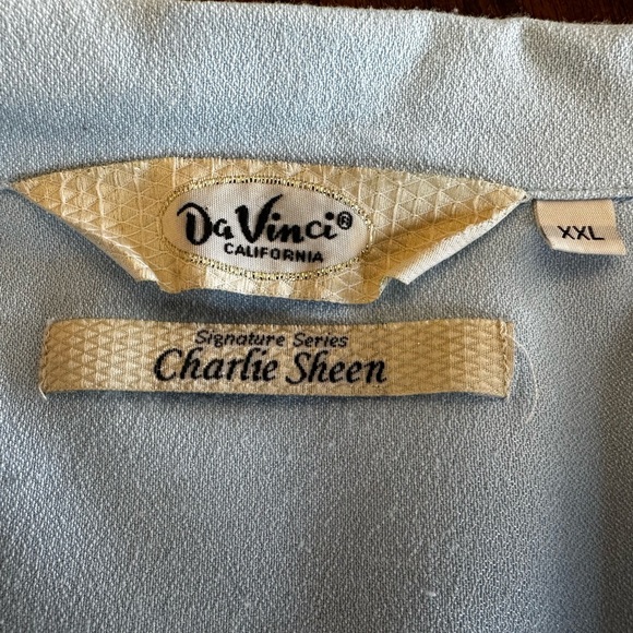 Davinci brand Charlie Sheen shirt 2xl - Picture 2 of 4